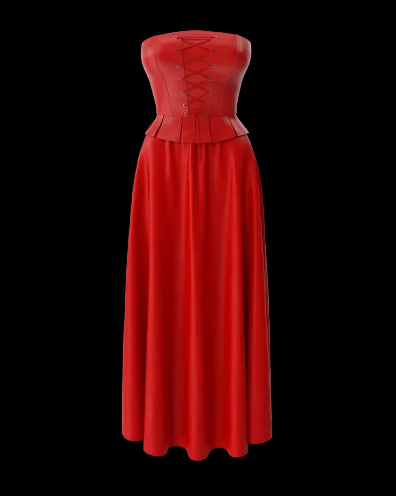 Pleated Chiffon Midi