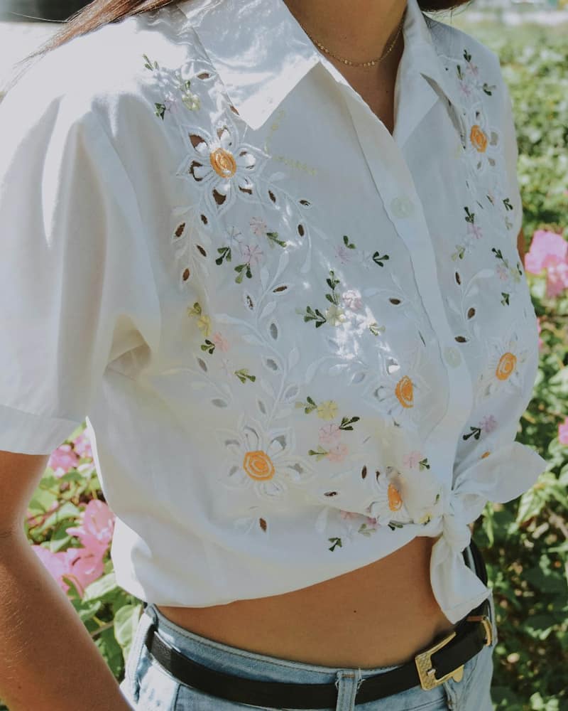 Silk Button Blouse